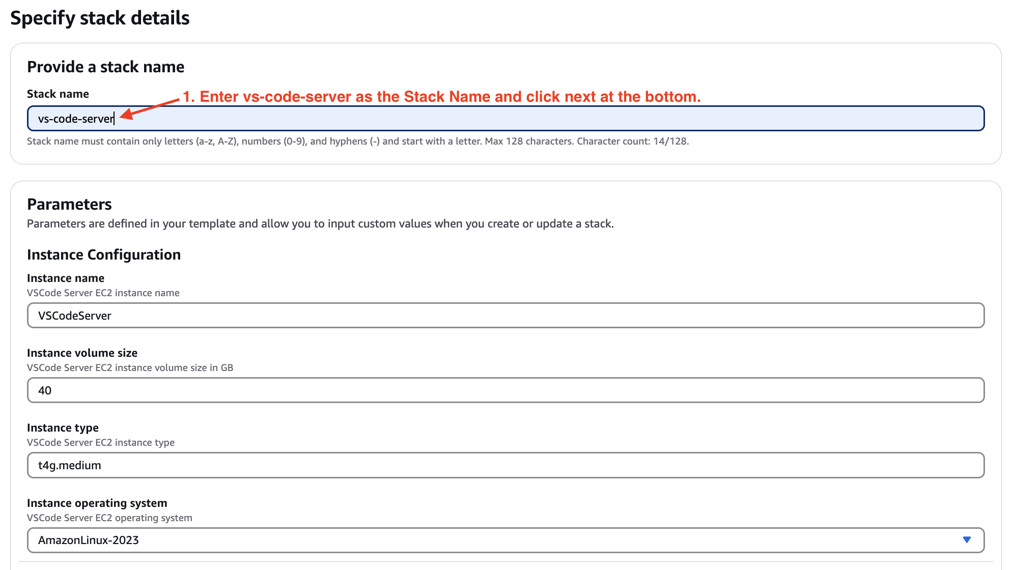 Stack Parameters